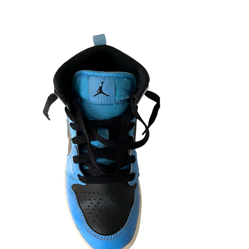 Jordan Blue and Black High-Top Sneakers